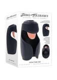 Zero Tolerance Lick The Tip Rechargeable Vibrating Thumping Stroker Silicone Black