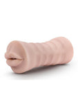 EnLust Nicole Dual End Vibrating Stroker - Mouth - Vanilla