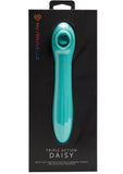 Nu Sensuelle Daisy Rechargeable Silicone Triple Action Thrusting Tongue Suction Vibrator