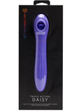 Nu Sensuelle Daisy Rechargeable Silicone Triple Action Thrusting Tongue Suction Vibrator