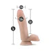 Dr. Skin Glide Realistic 7 in. Self-Lubricating Dildo with Balls9+6