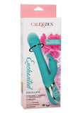Enchanted Oscillate Rechargeable Silicone Rabbit Vibrator - Blue