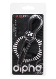 Alpha Liquid Silicone Lasso Cock Tie - Black