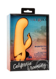 California Dreaming Montecito Muse Rechargeable Silicone Rabbit Vibrator - Orange