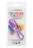 Turbo Buzz™ Bullet with Removable Silicone Sleeve - Purple