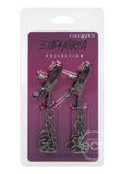 Euphoria Collection Chain Nipple Clamps - Black
