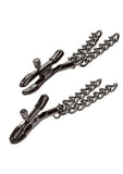 Euphoria Collection Chain Nipple Clamps - Black