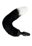 Whipsmart Silicone Remote Plug 3.75in with Fox Tail - Black