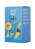 ROMP Juke Rechargeable Silicone Vibrating Penis Ring Light Blue