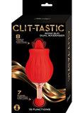 Clit-Tastic Rose Bud Dual Massager Red