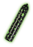 Glow Vibes Seeing Stars Rechargeable Glow-in-The-Dark Bullet - Black/Green