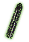 Glow Vibes Sweet Heart Rechargeable Glow-in-The-Dark Bullet - Black/Green