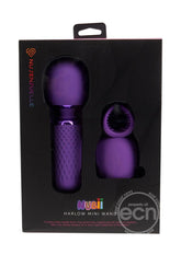Nu Sensuelle Harlow Nubii Rechargeable Silicone Mini Heating Wand with Attachment - Purple