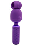 Nu Sensuelle Harlow Nubii Rechargeable Silicone Mini Heating Wand with Attachment - Purple
