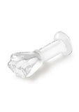 Glas Fist Glass Butt Plug 5in - Clear