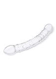 Glas Girthy Double Trouble Glass Dildo 12in - Clear