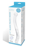Glas Pelvic Glass Wand Double Ended 11in - Clear(DISCONTINUED)