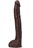 Signature Cocks Ultraskyn Hollywood Cash Dildo with Removable Suction Cup 11in - Chocolate
