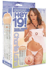 Hey 19!, ClearStroke Dual End Pussy Charlie Laine - Clear/Vanilla