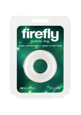 Firefly Bubble Ring Glow in The Dark Cock Ring - Medium - White