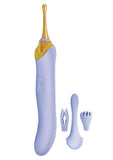 Goddess Lavender Elegance Rechargeable Silicone Dual End Massager - Lavender(discontinued)