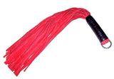 22" LONG LEATHER FLOGGER WITH D RING