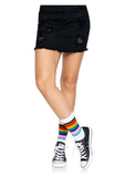 Leg Avenue Pride Crew Socks - OS - Rainbow