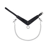 Sportsheets Velvet Noir Collar & Removable Clamps