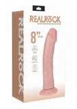 RealRock 8 in. Vibrating Cock Regular Curved Beige