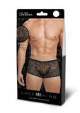 Lace King Lace Boxers - Black