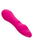 Gia Curved Pleaser Silicone Rechargeable Vibrator - Pink