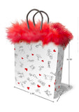 Stick Figures Gift Bag -Red/White