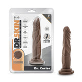 Dr. Skin Silicone Dr. Carter Realistic 7 in. Posable Dildo