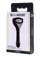 Sex & Mischief Ex's & Oh's Temperature Play Sensory Roller - Black