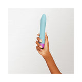 FemmeFunn Densa Bullet Rechargeable Dual Density Silicone Slimline Vibrator Light Blue