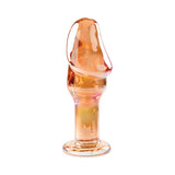 Gender X Just The Tip Phallic Glass Anal Plug Orange