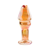 Gender X Just The Tip Phallic Glass Anal Plug Orange