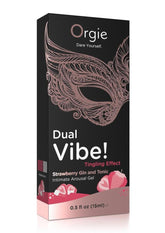 Orgie Dual Vibe Intimate Arousal Gel 0.5 fl oz - Strawberry Gin and Tonic