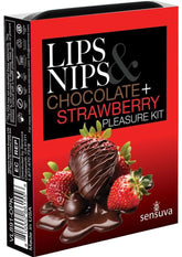 Sensuva Lips N Nips Pleasure Kit Limited Edition - Chocolate Strawberry
