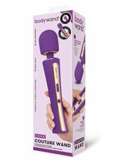 Bodywand Luxe Couture Silicone Rechargeable Wand Massager - Purple