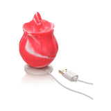 Curve Toys Gossip Cum Into Bloom Rechargeable Silicone Licking Rose