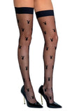 Playboy bunny noir stockings black os