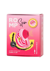 Romp Spin Travel Rechargeable Silicone Clitoral Stimulator - Pink