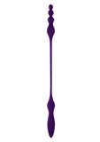 Playboy This and That Rechargeable Silicone Dual End Anal Plug and Vibrator - Purple