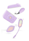 Play With Me Snapstar Rechargeable Vibrator Set with Remote (4 Piece) - Purple