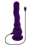 Playboy Wiggle It Rechargeable Silicone Wiggling Shaft - Purple