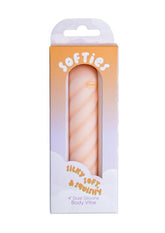 Softies Dual Silicone Rechargeable Body Bullet Vibrator 4in - Orange
