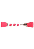 M'Lady Pinpoint Silicone Rechargeable Bow Tie Wand - Coral