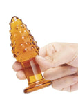 Glas Cornstar 4 Glass Butt Plug - Orange