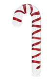 Glas Candy Cane Dream Glass Dildo 7.5in - Clear/Red